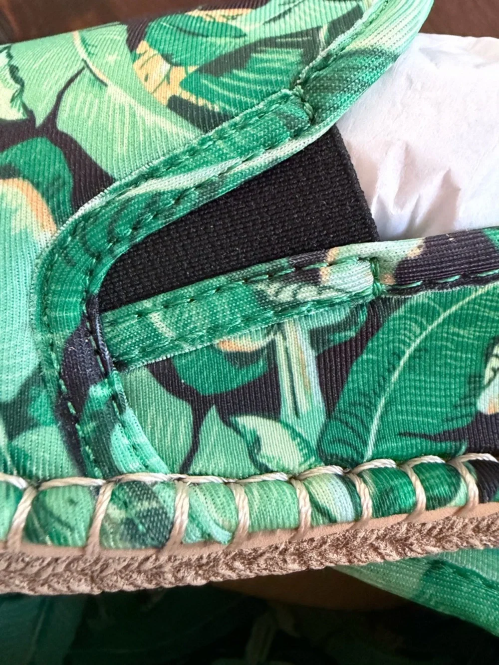 Sea Star Beachwear Green Tropical Slip-On Shoes